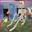 Trang trí bộ xương Halloween Toàn thân Khớp di chuyển Đồ trang trí xương Trang trí Bộ xương thực tế Trang trí cho shopidaevn