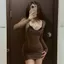 Đầm cổ U khoét sâu tay màu hồng phiên bản Hàn Quốc Thu Đông Slim-Fit Gợi Cảm hông - - Hieuvy Botique