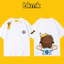 BKMK hợp thời trang dáng rộng côn đồ đẹp trai áo thun nam ngắn tay in bóng đá 100% Cotton cao cấp High Street mùa hè mới 0704