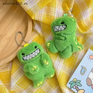 SSVN Nhỏ Khủng Long Mini Mặt Dây Chuyền Móc Khóa Động Vật Dễ Thương Sang Trọng Đồ Chơi Nhồi Bông Móc Khóa Túi Búp Bê Mặt Dây Chuyền Đồ Trang Trí Quà Tặng.