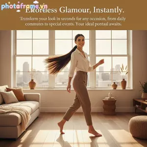 Photoframe Dài Thẳng Đuôi Ngựa Tóc Giả Tóc Giả Với Chất Liệu Mềm Có Thiết Kế Kẹp Phong Cách Mới Cho Nữ VN