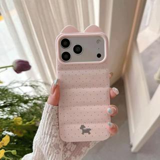 Điểm sóng xám nhạt Trường hợp iPhone 16promax phù hợp 1715Plus Mới 14/11/12/13 Stereo