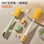 Bàn chải cốc cầm tay dài bằng silicon năm trong một Cốc nước làm sạch đa chức năng Bình sữa cho bé Bàn chải làm sạch ống hút Bàn chải nắp cốc UFWV
