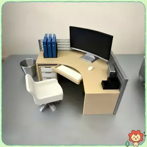 Mini Nhựa Văn Phòng Ghế Trang Trí Thực Tế Nhà Búp Bê Để Bàn Cảnh Trang Trí Cho Gia Đình Học Bàn Trang Trí Quà Tặng Nhỏ