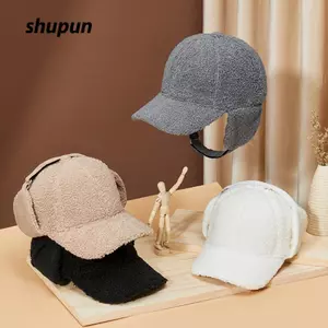 Mũ bịt tai SHUPUN, Mũ bóng chày dày bảo vệ tai chống gió, Giữ ấm lông cừu Máy bay ném bom mũ nam nữ
