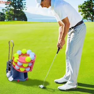 Máy phân phối bóng golf tự động THEGIRL8B, Bộ khởi động bóng golf điều khiển bàn đạp chân dung tích 25 bóng, Máy phát bóng golf in 3D tự động Tee Up