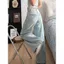 Quần jean ống rộng lưng cao kiểu Mỹ Retro Giặt Quần Denim dáng rộng Chiều dài sàn