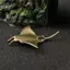 HFTOY Đồng Quỷ Cá Trang Trí Nhỏ Manta Ray Trà Động Vật Thú Cưng Trang Trí Bàn Làm Việc Nhà Bộ Sưu Tập Các Bức Tượng Đồng ~
