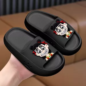 Nezha Dép Trẻ Em Bé Trai Bé Gái Mùa Hè Hoạt Hình Tắm Nhà Phòng Tắm Chống Trơn Trượt Ngoài Trời Cho Bé Dép 5MU9