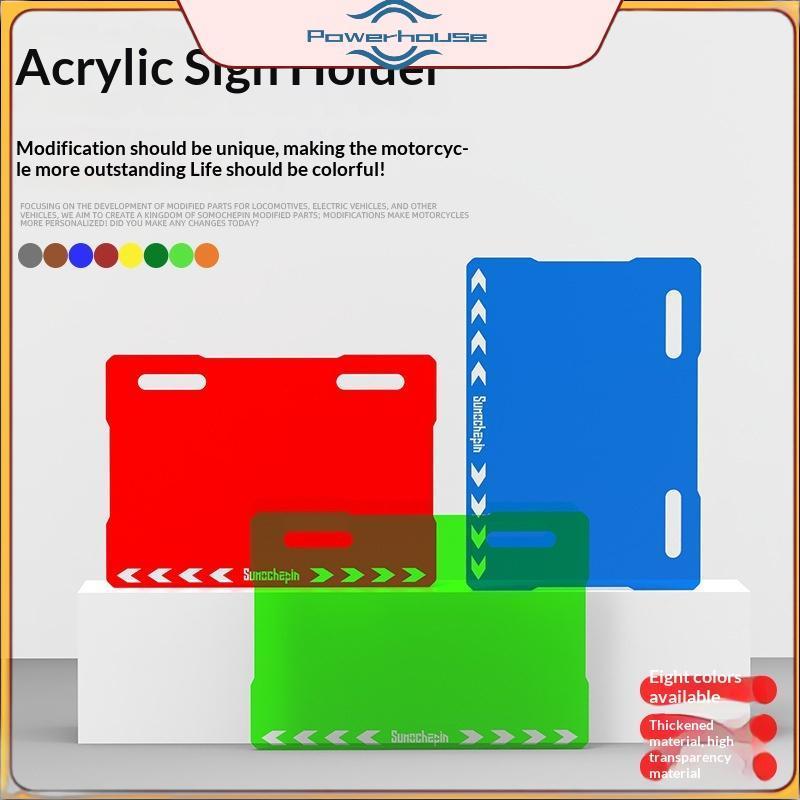 Khung biển số xe máy Acrylic trong suốt POWER Chống trầy xước Vỏ 2 và 4 lỗ an toàn để sử dụng hàng ngày.