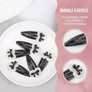 2 / 6 Chiếc Kẹp BB Nơ Trái Tim Thời Trang Nơ Sóng Gió BB Kẹp Năng Lượng Cho Bé Gái Ngọt Ngào Và Thoáng Mát Đa Năng Kẹp Tóc Phong Cách Mới [Mina]
