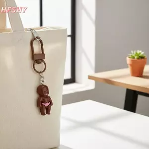 HFSHY Dễ Thương Bé Búp Bê Móc Khóa Nhiều Màu Sắc Thiết Kế Đồ Lót Nhựa Bền Hoàn Hảo Cho Túi Mặt Dây Chuyền Sử Dụng Hàng Ngày Quà Tặng Cho Bạn Bè VN