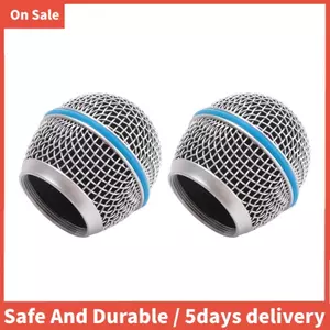 2 Chiếc Micro Nướng Mic Lưới Tản Nhiệt Thay Thế Mic Bóng Đầu Lưới Cho Beta58A Pgx24 Slx24