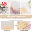 Quạt 10x bằng vải lụa trắng + tre kèm túi quà trong mullin cho đám cưới cá tính nhảy múa viết tranh