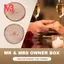 2 Chiếc Mr & Mrs Shabby Sang Trọng Mộc Mạc Nhẫn Cưới Gối Hộp Làm Bằng Gỗ