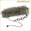 MONOSTYLE Moon Star Thắt lưng, Thiết kế hợp thời trang Thắt lưng lông giả Punk, Dây chuyền kim loại cô gái cay cổ điển Y2K Thắt lưng nối lông thú sang trọng Thời trang nữ