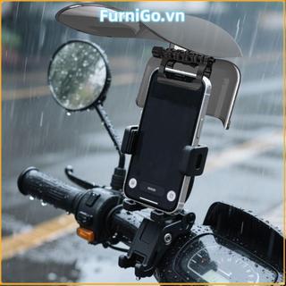 Tấm che nắng mở rộng FURNIGO, Tấm che nắng phong cách Universal Fit Phone Mount Sun Shade, Tấm che bảo hiểm điện thoại chống mưa có thể điều chỉnh sáng tạo cao cấp