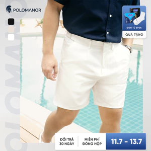 Quần short nam tây âu SMART FIT SHORT, BST MEN's JOURNEY, Cao Cấp, Thanh Lịch - POLOMANOR