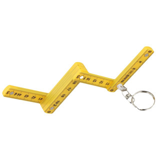 [FUXIN] Móc khóa thước gấp 0,5m nhỏ gọn cho công cụ đo di động, bền bỉ
