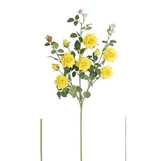 < Hàng loại 1> Cành hoa Hồng Nhung 9 bông cao cấp nhập khẩu 1m- Hoa giả trang trí