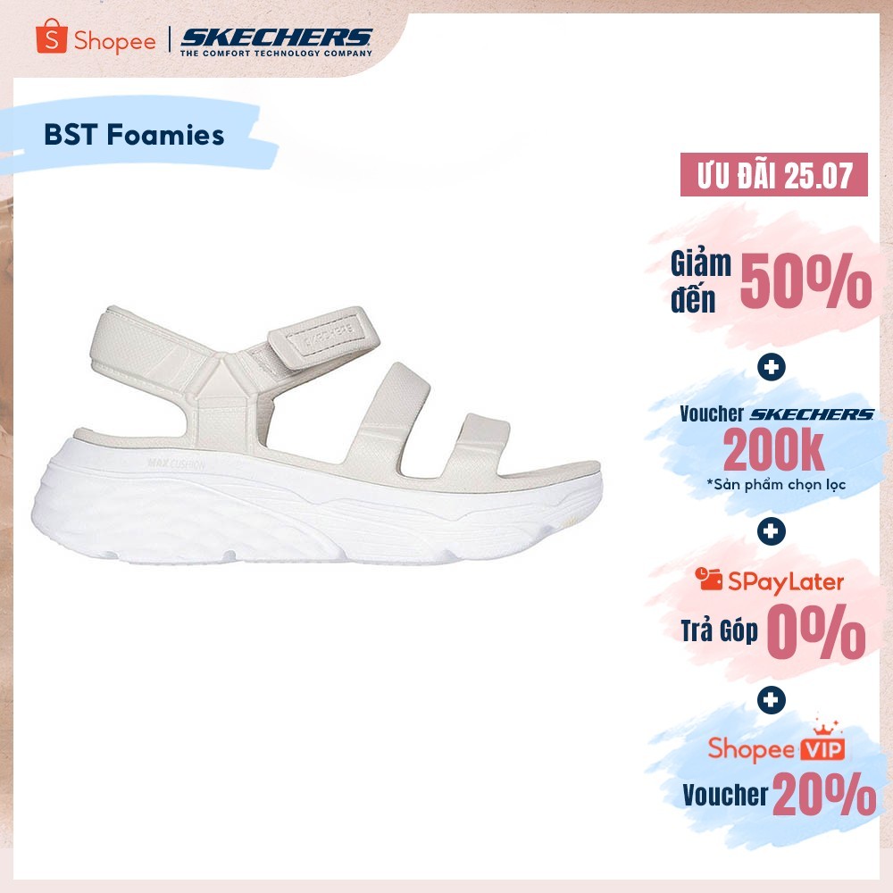 Xăng Đan/Dép Nữ Skechers Foamies Max Cushioning Aura - 111126-NAT
