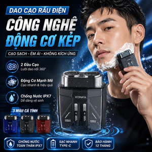 🔥Giá sốc🔥Động Cơ Kép/Công Suất Lớn🌿Dao Cạo Râu Phong Cách Cơ Giới Thời Trang/Thiết Kế Đầu Kép Trong Suốt/Dao Cạo Râu Hiển Thị Số Thông Minh Dao Cạo Râu Điện Nam Giới Hiệu Quả/Dao Cạo Râu Cao Cấp Chuyên Nghiệp Dao Cạo Râu Di Động Tiện Lợi