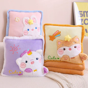 Gối Gối Gối Chăn Hai Trong Một Ăn Trưa Nghỉ Chăn Kép Ô Tô Ô Tô Văn Phòng Điều Hòa Không Khí Chăn Chăn Chăn Chăn Chăn