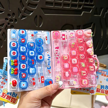 🔥Hàng có sẵn🔥26 Nút bấm bàn phím Quà tặng bạn bè Đồ chơi fidget Bàn phím hoạt hình 26 nút Đồ chơi giảm căng thẳng Sáng Tạo Đào Giải Nén 26 Cơ Lưới Bàn Phím Nút Móc Khóa Trẻ Em Đồ Chơi Nhỏ Quà Tặng Sch