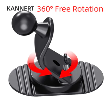 Giá đỡ điện thoại di động KANNERT, Giá đỡ điện thoại trên ô tô 17mm, Giá đỡ điện thoại di động có thể xoay 360 độ đa năng Giá đỡ điện thoại di động trên ô tô Giá đỡ bảng điều khiển