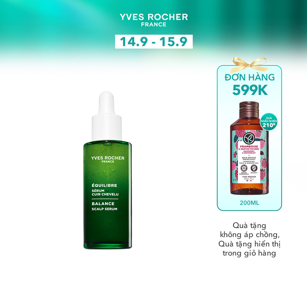 Tinh chất cân bằng 3 tác động cho da đầu Yves Rocher Balance Scalp Serum 50ml