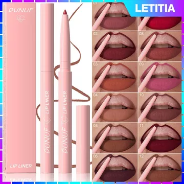 Son lì DUNUF Velvet Lipstick lâu trôi, trang điểm đẹp tự nhiên, son môi lì dễ lên màu, chì kẻ môi dạng sương mềm mại, cải thiện làn da, son môi lì, chì kẻ môi [letitia]