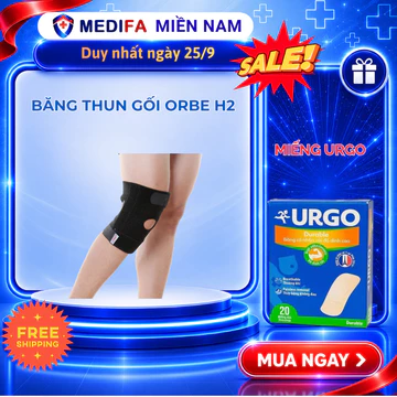 Băng Thun Gối Orbe H2 Chính Hãng - Đai Cố Định & Bảo Vệ Khớp Đầu Gối Cao Cấp