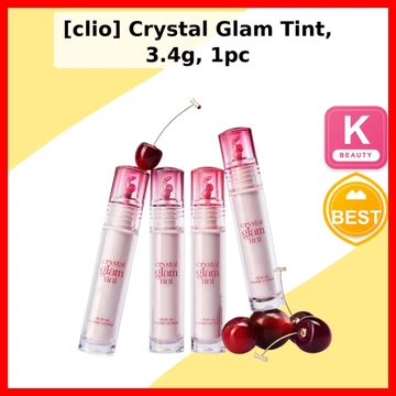 [clio] Son Tint Bóng Crystal Glam Tint 3.4g, 1 Cây / Son Tint Hàn Quốc / Bóng Lâu Trôi / Chính Hãng 100% by damda1004