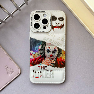 Ốp điện thoại Cool The Joker cho iPhone 17 / 17 Air / 16E / 15 Plus / 14 / 13 / 12 / 11 / Pro Max. Chống sốc và chống rơi. Hộp đựng túi khí kiểu áo khoác silicon lỏng che phủ toàn diện