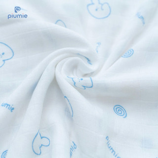 Piumie Khăn sữa sợi tre Piu Bamboo 2 lớp với 70% sợi tre tự nhiên, mềm mượt, kháng khuẩn và an toàn - hộp 5 chiếc