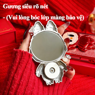 Giá đỡ điện thoại Labubu 360° xoay kèm gương mini HD dùng cho iPhone Samsung OPPO Xiaomi Huawei Vivo