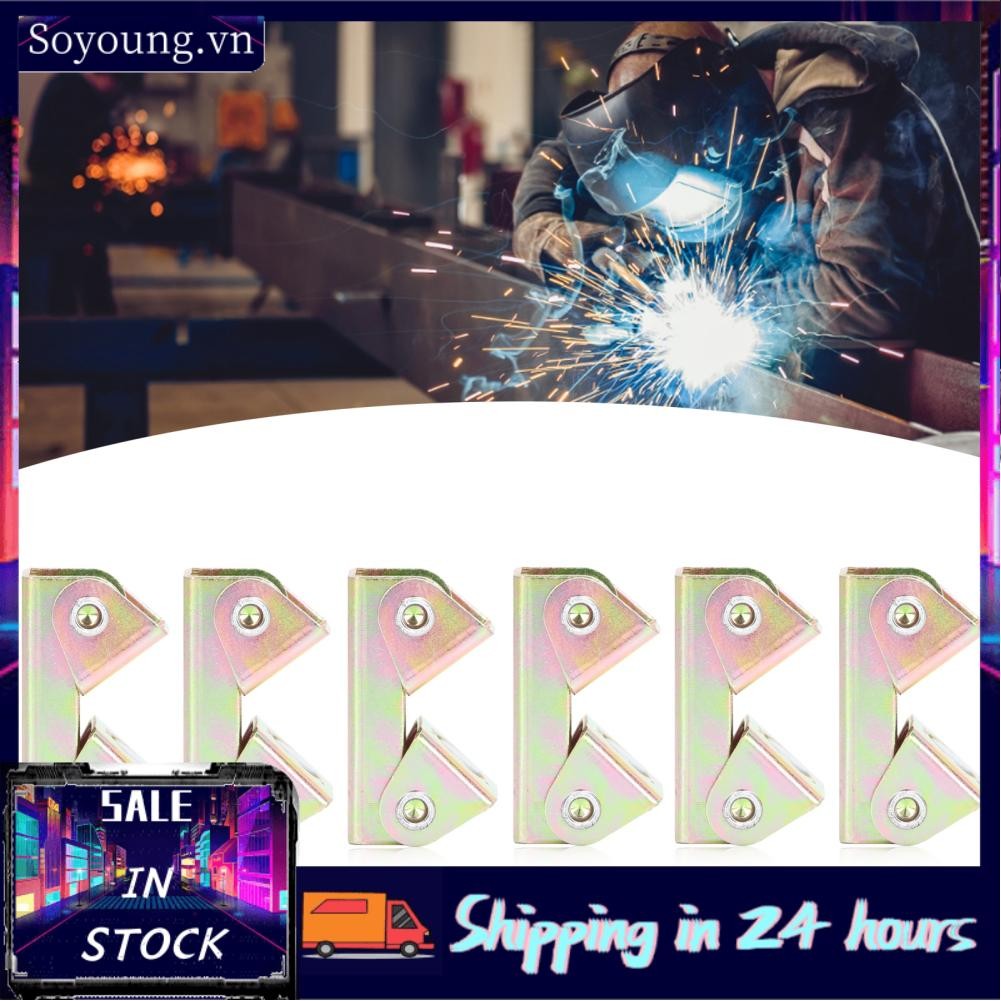 Soyoung Kẹp hàn thép không gỉ màu vàng V pad từ tính cho công việc