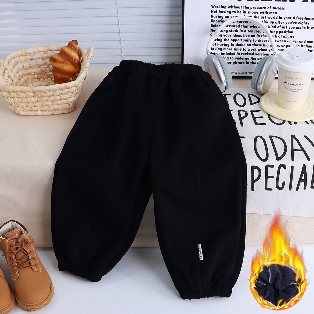 ​Trẻ Em Lông Cừu-Fleepants Thu Đông Cotton Dây Rút Quần Thường Ngày Kích Thước 80-160​ UGY9
