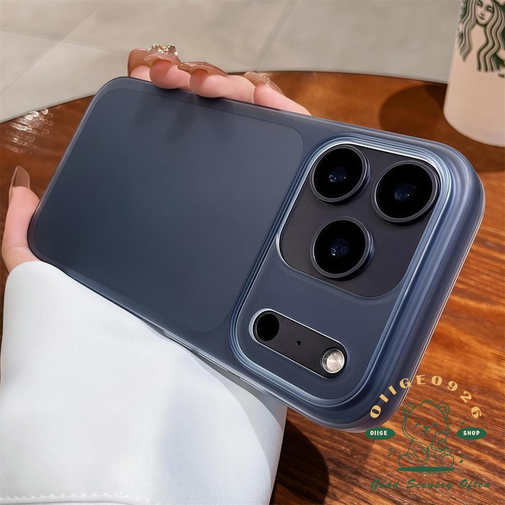 【 Ốp lưng iPhone17 】 Vỏ điện thoại dạng lỏng siêu mỏng màu cam iPhone 17 Pro Max 16 15 14 13 12 cho vỏ iPhone Vỏ cứng PC chống sốc