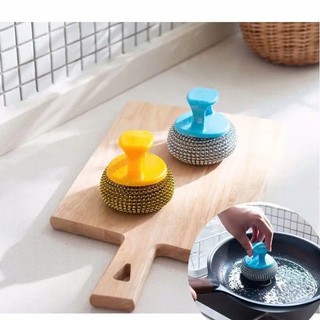 [Mẫu mới] Dụng cụ cọ xoong nồi có tay cầm kiểu xỏ ngón - đa năng tiện dụng