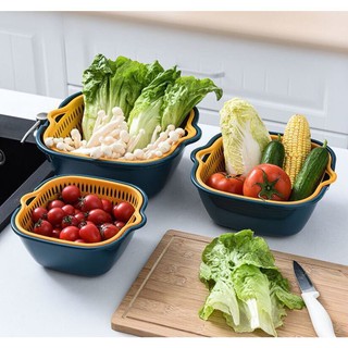 Bộ thau rổ nhựa 6 món - đa năng, tiện dụng