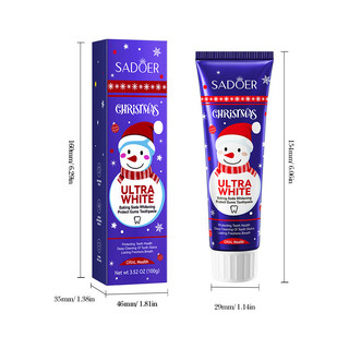 Kem Đánh Răng Toàn Bộ SADOER Giáng Sinh Baking Soda Gum Bảo Vệ Kem Đánh Răng Răng Sạch 25.10.19