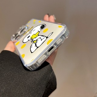 Ốp điện thoại trong suốt hình chú chó dễ thương Anime Snoopy cho Redmi Note 14S 12S 11S 10S 9S 14 13 12 11 Pro + 9 10 Pro Max 7 8 Pro 12T 11T Pro 12 Turbo Vỏ kim cương giả chống rơi