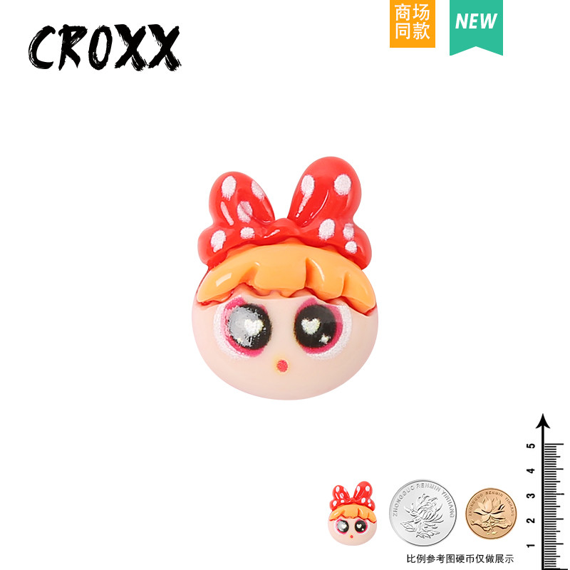 Phụ Kiện Giày Lỗ Nữ Cảnh Sát Nhỏ Giày Hoa Thích Hợp Cho Crocs Khóa Giày Có Thể Tháo Rời Khóa Giày Lỗ Khóa Giày Busch Khóa Giày Zhibixing ins Giày Hoa