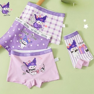 Bộ 4 QuầN LóT Cotton Trẻ Em GáI MớI ThoảI MáI ThoáNg Khí ThiếT Kế HọA Quan Lot Nu SịP