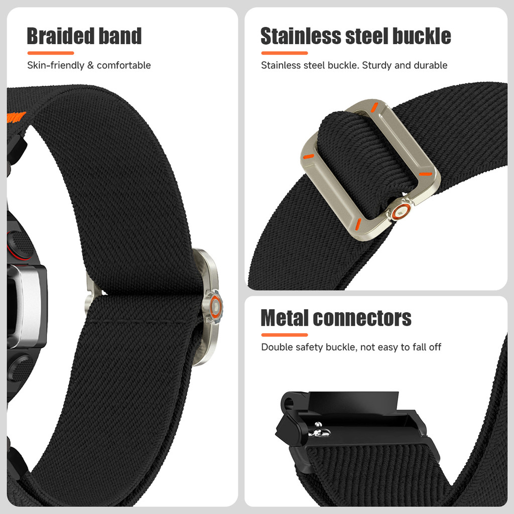 Dây đeo Nylon cho đồng hồ Amazfit T-REX 3/Ultra/T-Rex/T-REX/Pro phụ kiện thay thế
