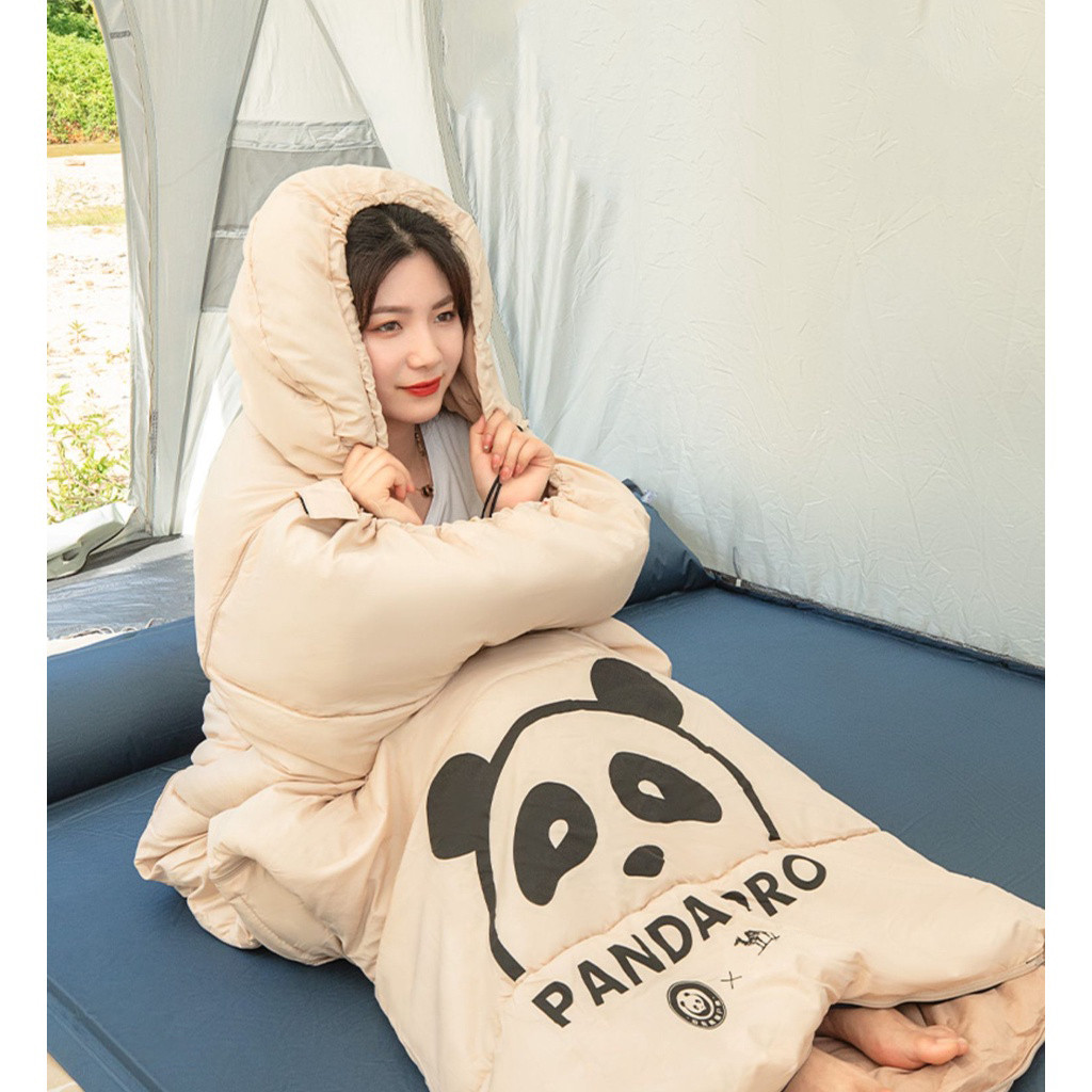Túi ngủ cắm trại chất liệu cotton chống gió ấm áp