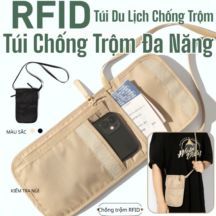 ❤️Túi đựng tài liệu đa chức năng và nhẹ hộp đựng hộ chiếu du lịch túi đựng điện thoại di động túi đeo chéo