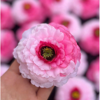 10 bông trà highlight size 8cm - hoa vải