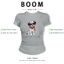 BOOM Áo Baby Tee Nữ Cotton Ôm Body-Áo Thun Ngắn Tay Y2K In Hình PhongCách Mùa Hè, Cổ Tròn Hàng Đầucách hàn quốc phong664